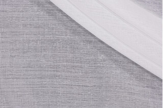 Simple 116 inch Sheer Drapery Fabric in Winter White