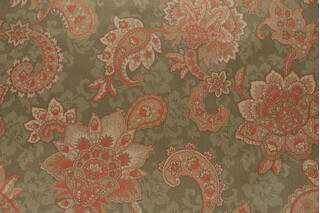 Jakuta Printed Jacquard Decorator Fabric in Moss