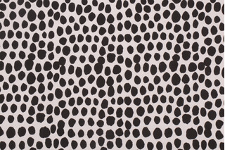Terrasol - Signature Dot Printed Polyester Outdoor Fabric in Black/White