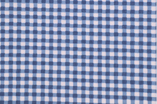 PK Lifestyles Gingham Printed Cotton Drapery Fabric in Navy