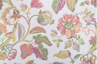 P Kaufmann Chichima Printed Cotton Drapery Fabric in Papaya