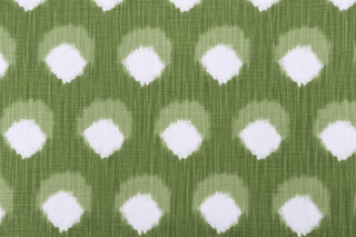 Premier Prints Casa-Slub Linen White Printed Drapery Fabric in Kale