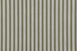 Magnolia Home Polo Stripe Printed Cotton Drapery Fabric in Jungle