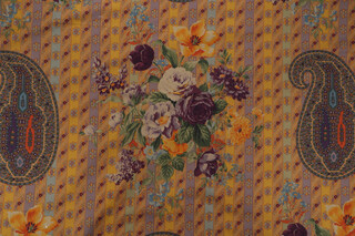 Scalamandre Paisley Printed Cotton Drapery Fabric in Jewel