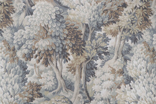 P Kaufmann Into The Woods Printed Cotton Drapery Fabric in Mineral