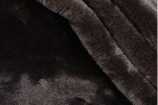 Lucia Faux-Fur Decorator Fabric in Grey