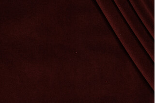 Velvet Upholstery Fabric in Burgundy