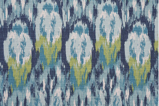 Premier Prints Ikat Craze - Birch Barkcloth Printed Cotton Drapery Fabric in Frost