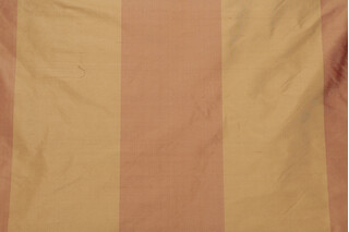 Milan Stripe Silk Decorator Fabric in Terracotta