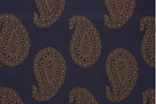 Basira Woven Upholstery Fabric in Ink