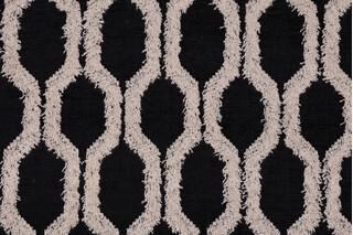 Hilary Farr Fringe Benefits Woven Chenille Upholstery Fabric in 936-Black Tan for Covington 