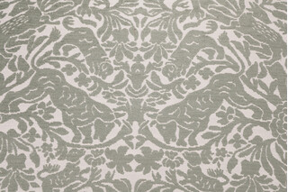 Jungle Woven Chenille Upholstery Fabric in Moss 