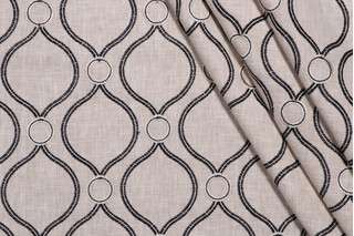 PK Lifestyles Curveball Emb Drapery Fabric in Newsprint