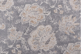 Magnolia Home Seabrook Printed Cotton Drapery Fabric in Metal