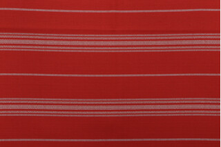 Bella Dura Ticking Woven Olefin Outdoor Fabric in Poppy