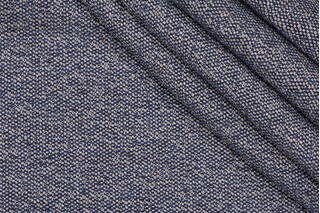 Schumacher Gus Woven Polypropylene Outdoor Fabric in Indigo