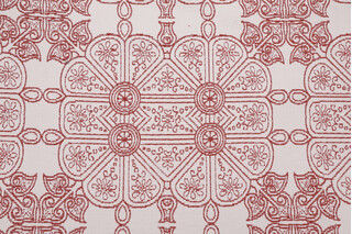 Cape May Garden Woven Upholstery Fabric in Spice