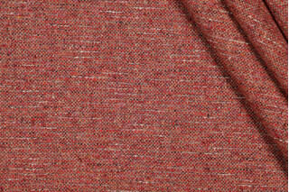 Brentano Miku Woven Wool Blend Upholstery Fabric in Chili Pepper