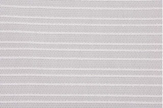 Outdura Smocked Stripe Woven Solution Dyed Acrylic Outdoor Fabric in Silver