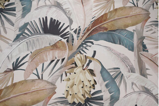 Catherine Martin Tropicalla Printed Polyester Outdoor Fabric in Gilver by Mokum