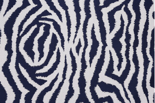 Sunbrella Zebra 145477-0003 Woven Solution Dyed Acrylic Outdoor Fabric in Indigo 