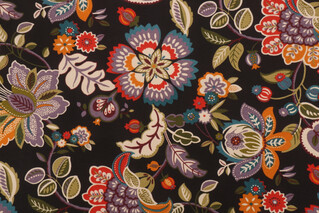Richloom Telfair Printed Polyester Outdoor Fabric in Midnight