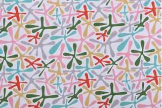 Novogratz Jumping Jacks Printed Cotton Drapery Fabric in Retro