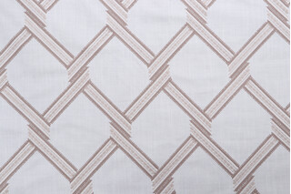 Valiant Fabrics Cairo Embroidered Drapery Fabric in Natural
