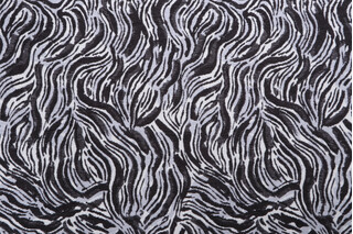 Golding Tigress Woven Chenille Upholstery Fabric in Coal