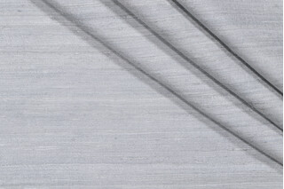Savannah Woven Silk Decorator Fabric in Silver