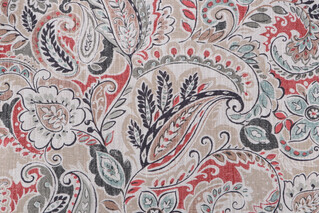 Mill Creek Fiaba-Hillside Printed Cotton Drapery Fabric in Ashrose