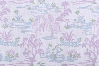 Premier Prints Meadow-Slub Canvas Printed Cotton Drapery Fabric in Orchid