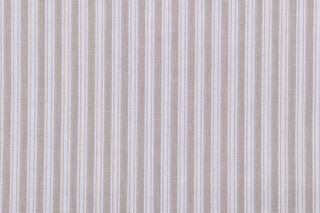 Magnolia Home Polo Stripe Printed Cotton Drapery Fabric in Linen