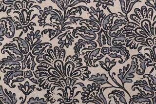 Tommy Bahama Batiking Printed Polyester Outdoor Fabric in Noir