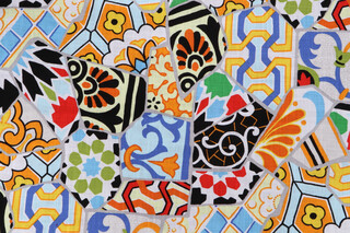 Covington Talavera Printed Cotton Drapery Fabric in 150-Mardi Gras