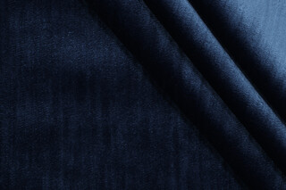 P Kaufmann Dynasty Performance Velvet Upholstery Fabric in Midnight