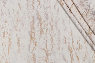 PK Lifestyles Cloud Cover Printed Velveteen Decorator Fabric in Parchment