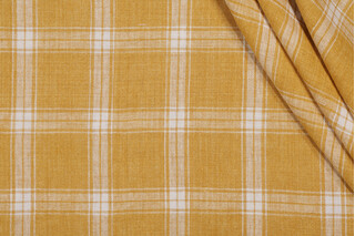 P Kaufmann Preston Woven Linen Decorator Fabric in Yolk