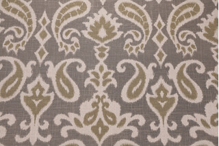 Enchanted Printed Linen Blend Drapery Fabric in Mineral