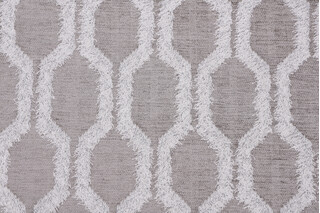 Hilary Farr Fringe Benefits Woven Chenille Upholstery Fabric in 908-Platinum for Covington