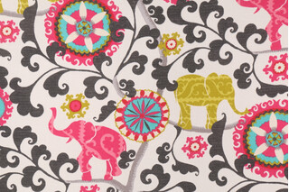 PK Lifestyles Menagerie Printed Polyester Outdoor Fabric in Spectrum