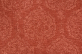 Thibaut Istanbul Damask F97149 Printed Cotton Drapery Fabric in Rust