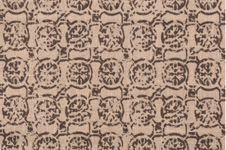 Lacefield Castille-Ashby Printed Linen Blend Drapery Fabric in Smoke