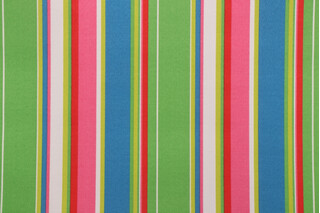 Richloom Covert Stripe Printed Polyester Outdoor Fabric in Island