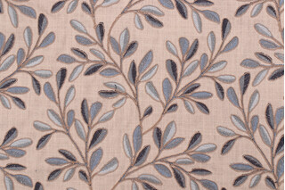 P Kaufmann Leafage Embroidered Drapery Fabric in Horizon