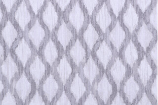 Kelly Ripa Home Floating Trellis Printed Cotton Drapery Fabric in Shell