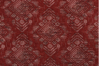 PK Lifestyles Grand Tour Woven Chenille Upholstery Fabric in Brick