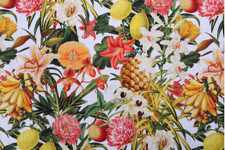 Stof France Curuba Printed Cotton Drapery Fabric in Multicolore