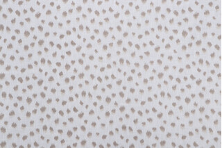 Kaufmann Simla Spots Printed Drapery Fabric in Linen