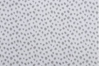 Kaufmann Simla Spots Printed Drapery Fabric in Grey